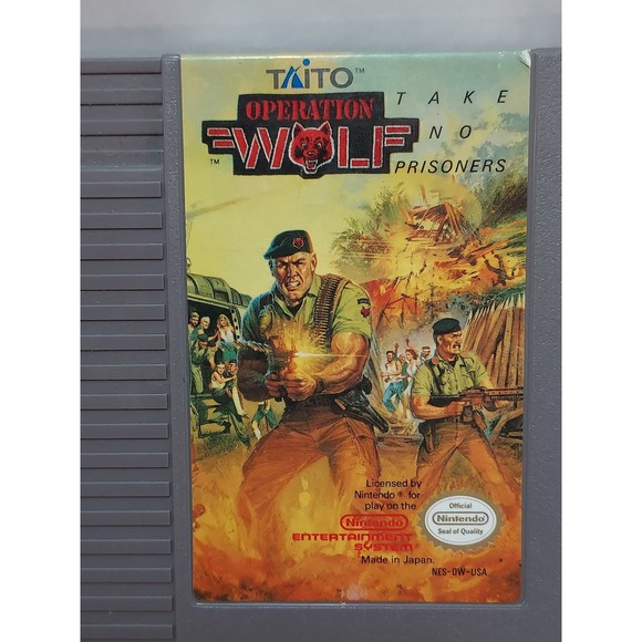 Nintendo NES Operation Wolf - Take No Prisoners 1985 Game - Picture 1 of 3